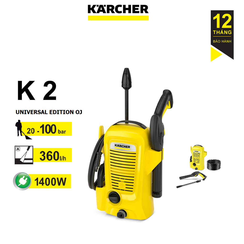 Máy phun rửa áp lực cao Karcher K2 Universal Edition OJ  EU