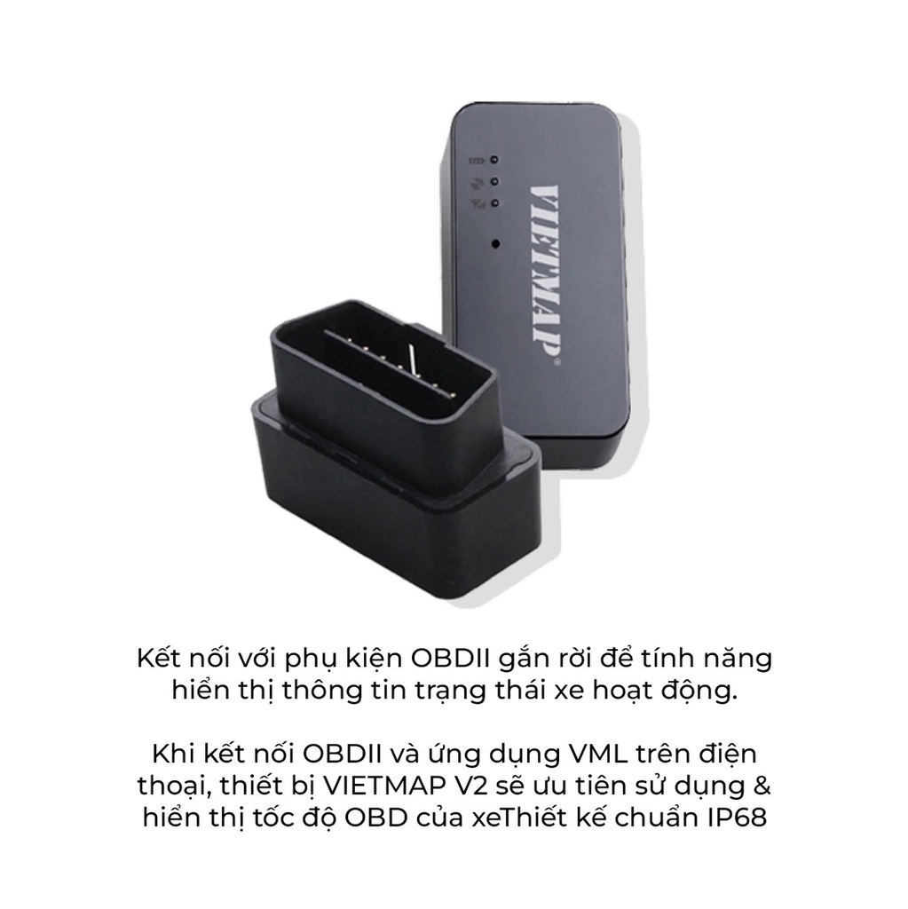 Thiết bị Vietmap Wireless OBD II V2