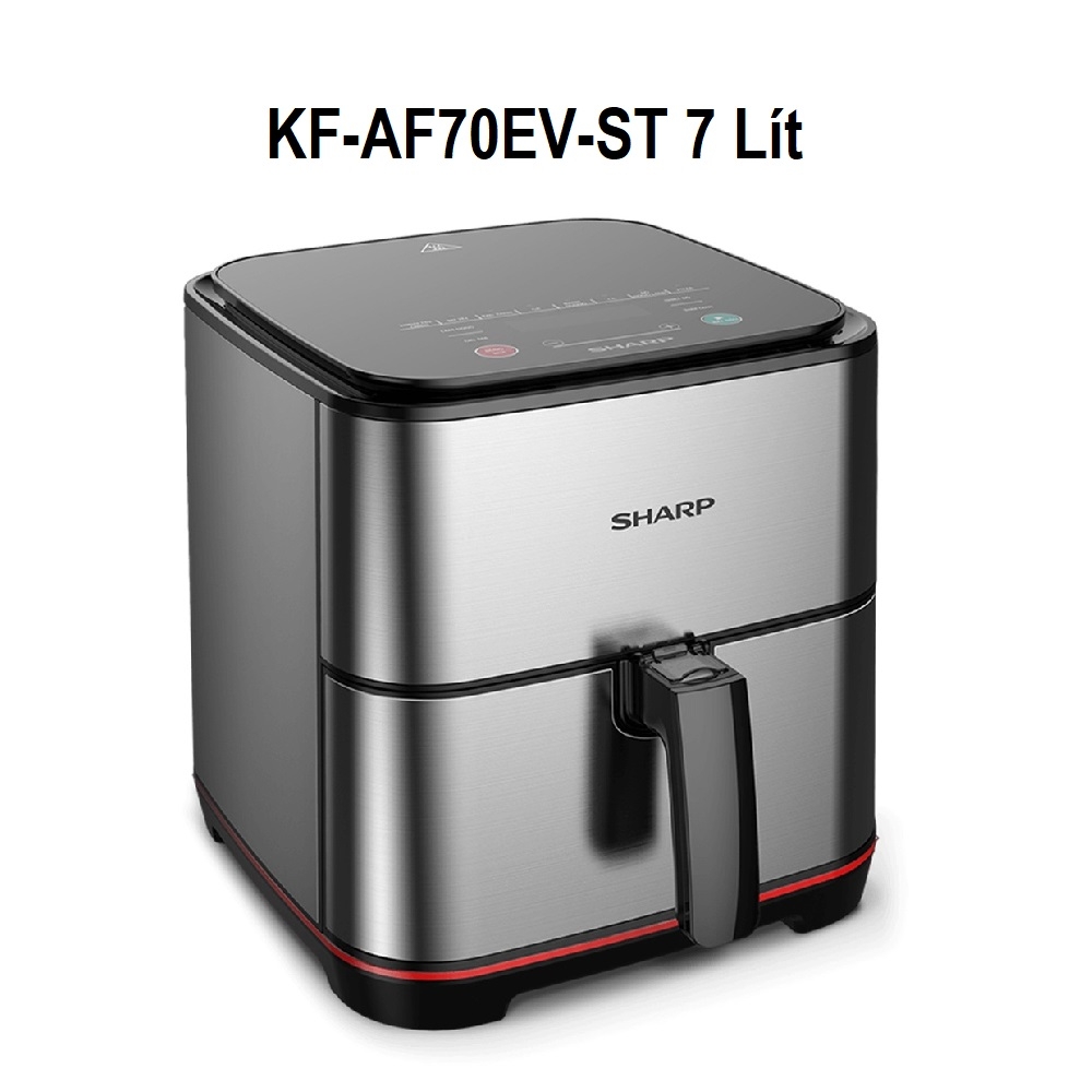 Nồi chiên không dầu Sharp KF-AF70EV-ST 7 Lít, công suất 1600W chống dính