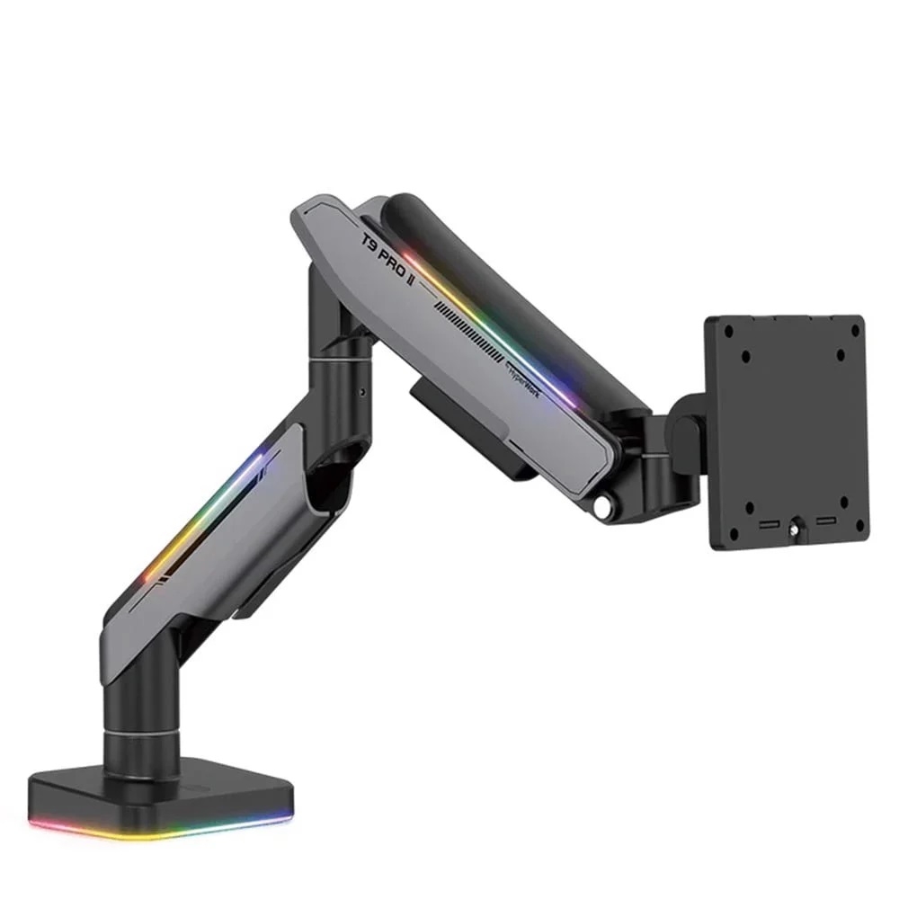 Giá đỡ màn hình HumanMotion T9 Pro II RGB 17- 43inch, Tải trọng 18 kg