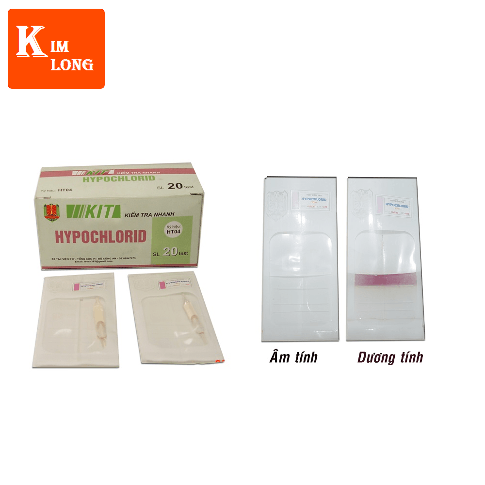 KIT kiểm tra nhanh Hypochlorid HT 04 - Bộ Công An