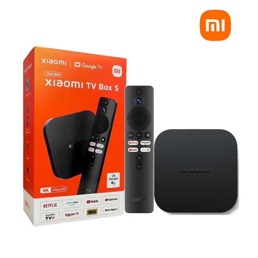 Xiaomi Tivi Box S (2nd Gen) - Mibox S Gen 2 (3840×2160p) 60fps Bluetooth 5.2 PFJ4151EU