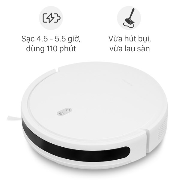 Robot hút bụi lau nhà Xiaomi Robot Vacuum E10 Pin 2600mAh, Lực hút 4000Pa