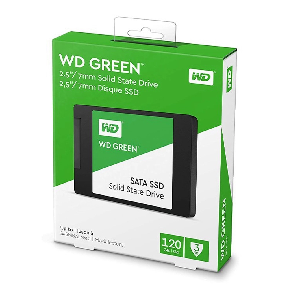 Ổ cứng SSD WD Western 120GB Sata III Read up to 545MB/s - Write up to 465MB/s - Up to 37K/68K IOPS