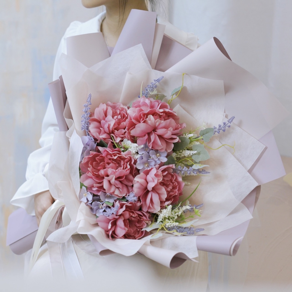 Bó hoa Peony - Pink Derby