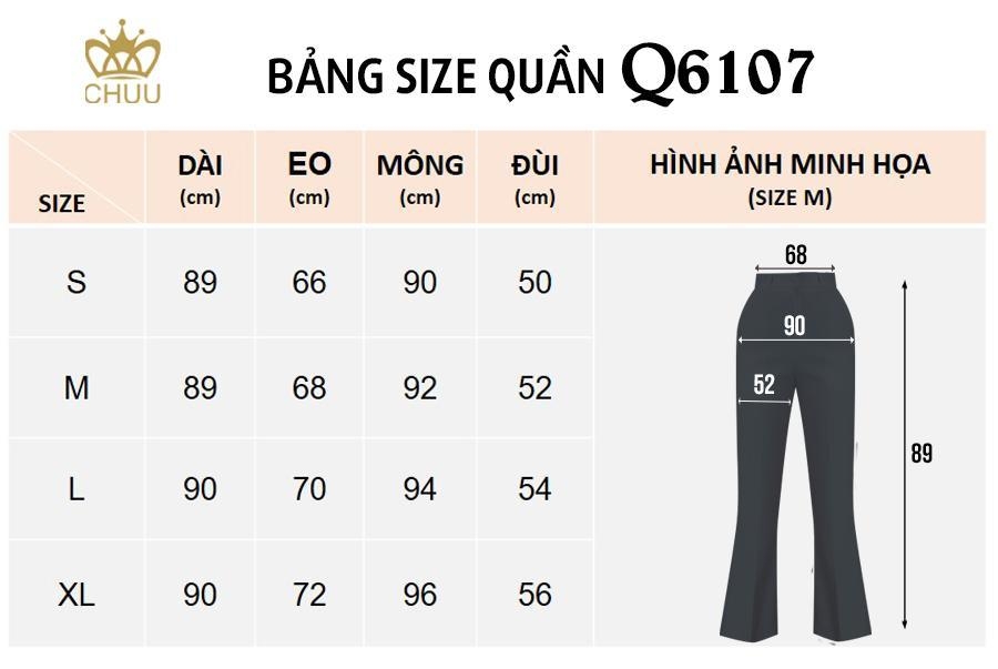 Quần Loe Buộc Dây 1 Bên Q6107