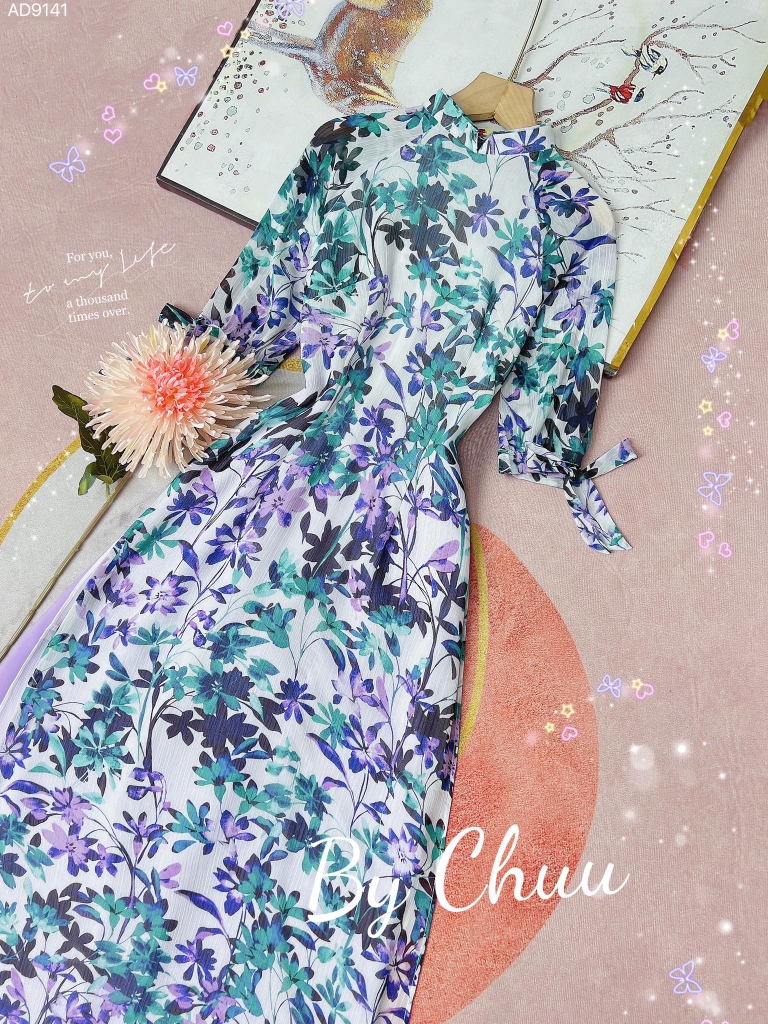 Áo Dài 3 Chấm Ngọc 4T AD9141 (áo lẻ)