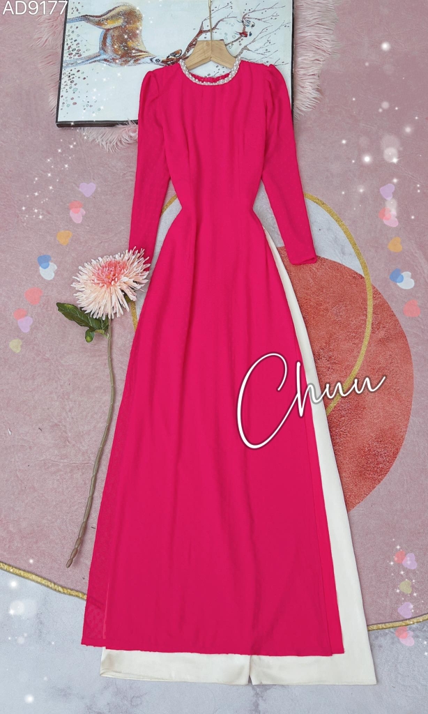 Áo Dài 4T Bông Tuyết Ngọc AD9177 (áo lẻ)