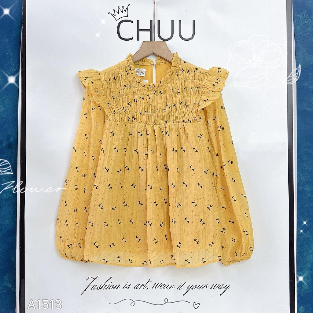 Áo Tơ Nhún Chỉ A1513