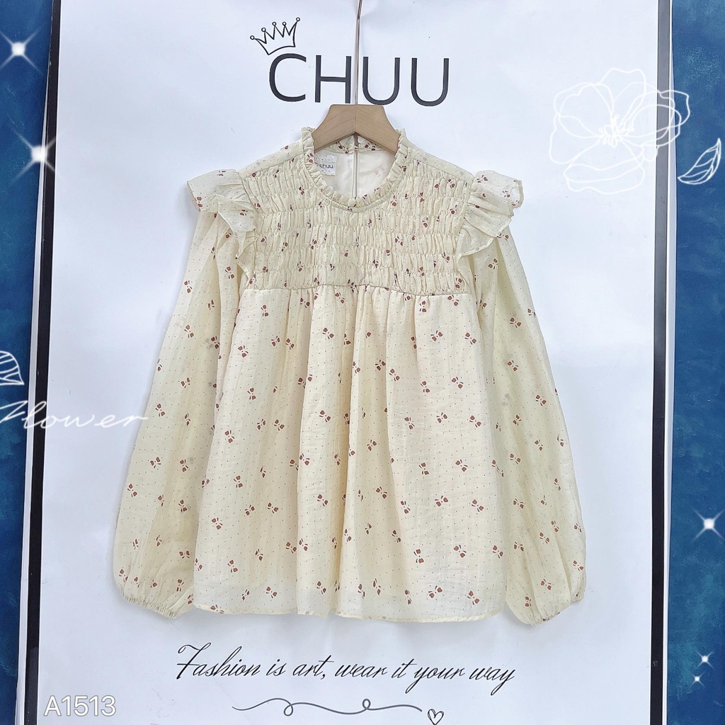 Áo Tơ Nhún Chỉ A1513