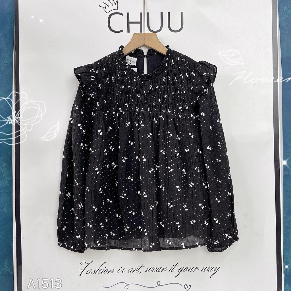 Áo Tơ Nhún Chỉ A1513