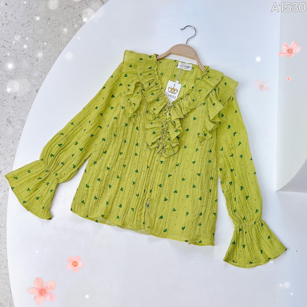 Áo Cổ Bèo Đôi A1530