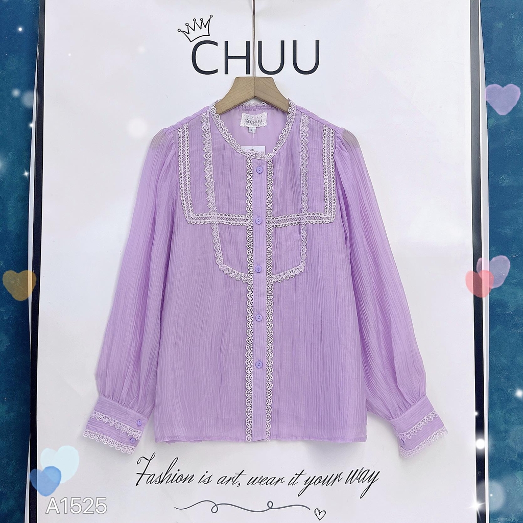 Áo Sơ Mi Tơ Ren Tứ Giác A1525