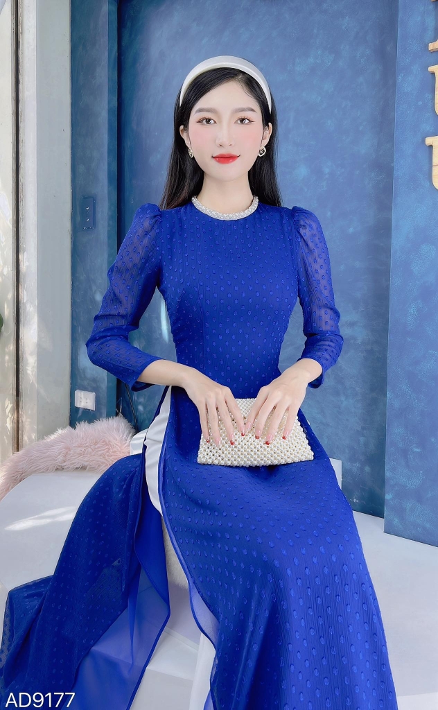 Áo Dài 4T Bông Tuyết Ngọc AD9177 (áo lẻ)