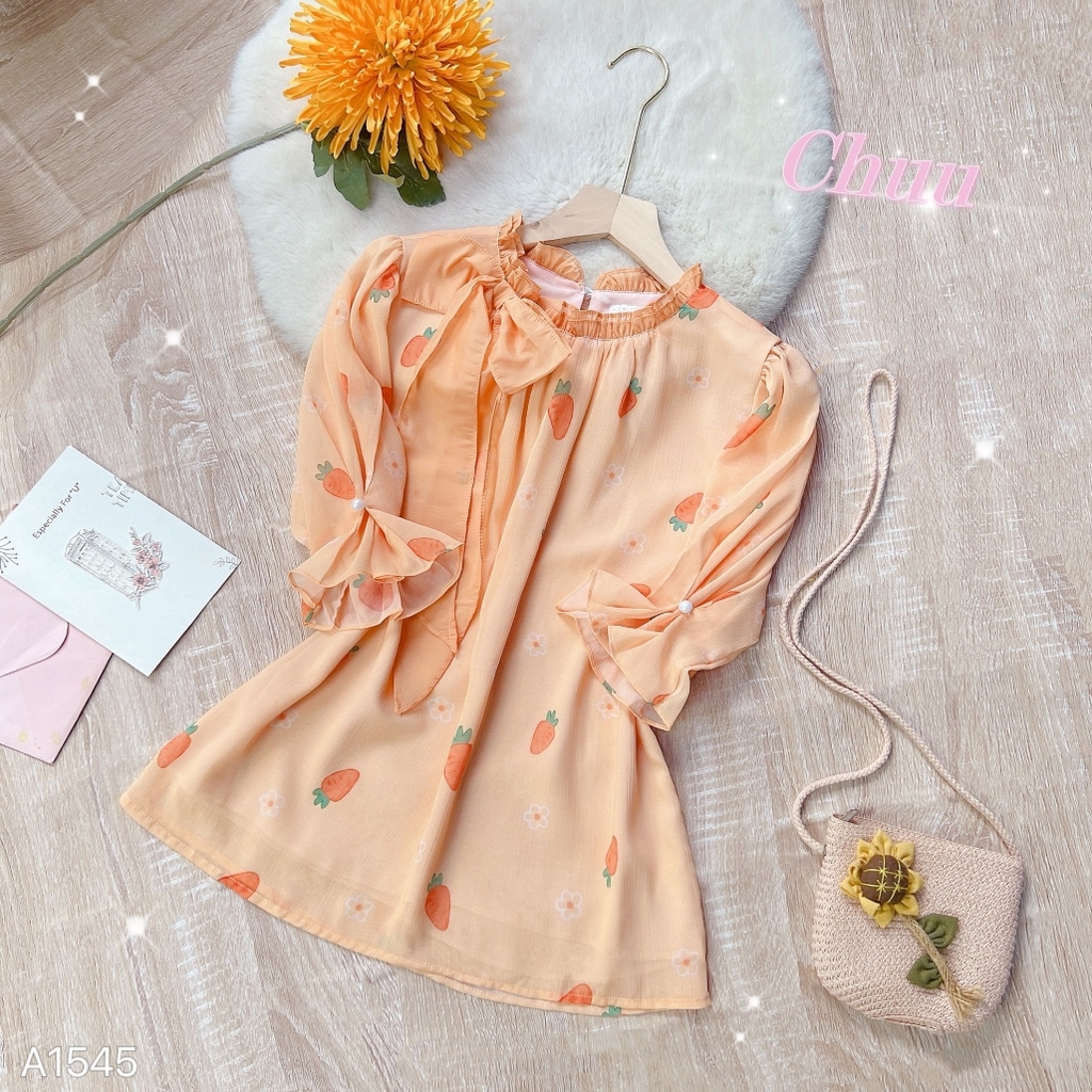 Áo Tơ Nơ Lệch A1545