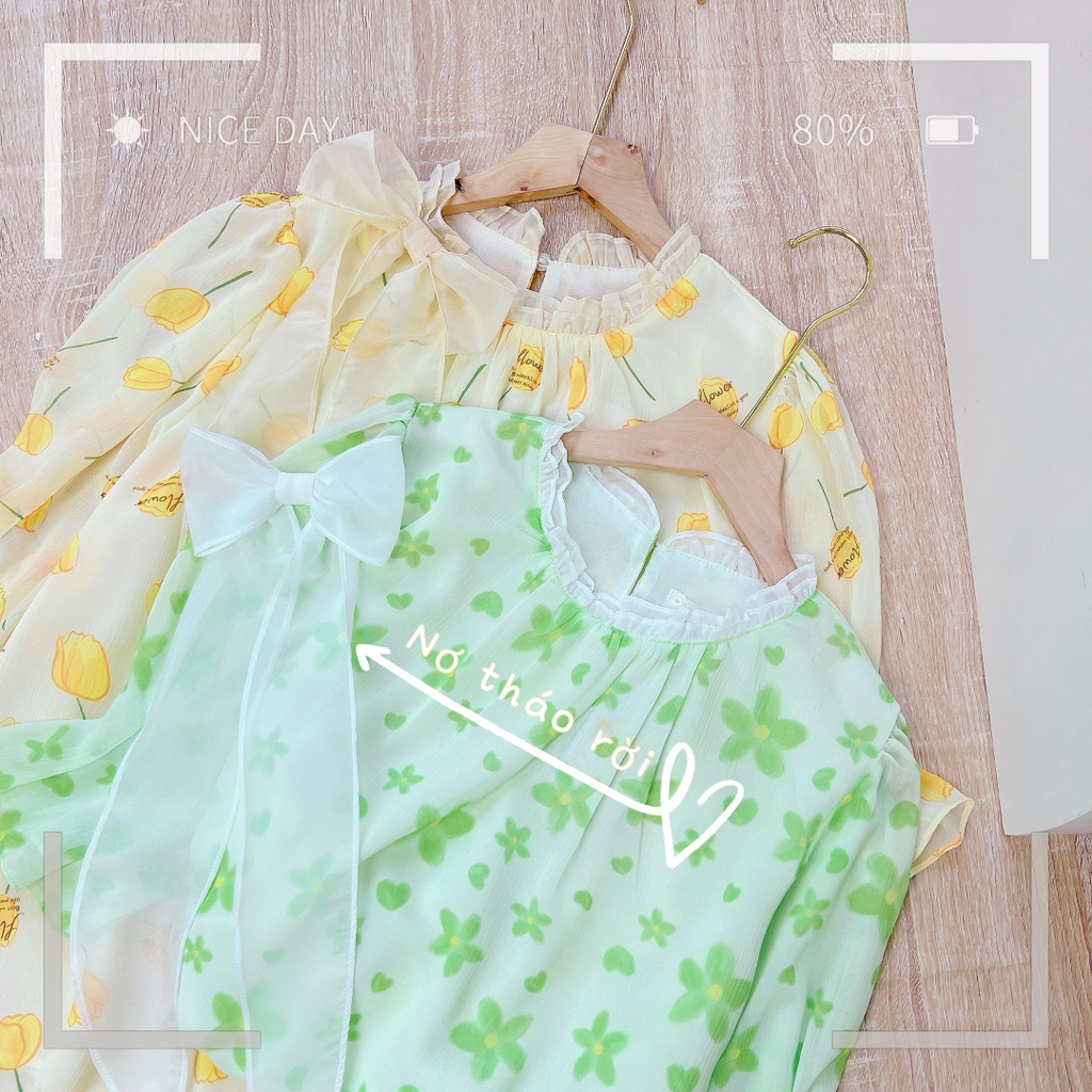 Áo Tơ Nơ Lệch A1545