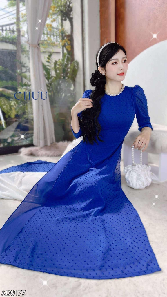 Áo Dài 4T Bông Tuyết Ngọc AD9177 (áo lẻ)