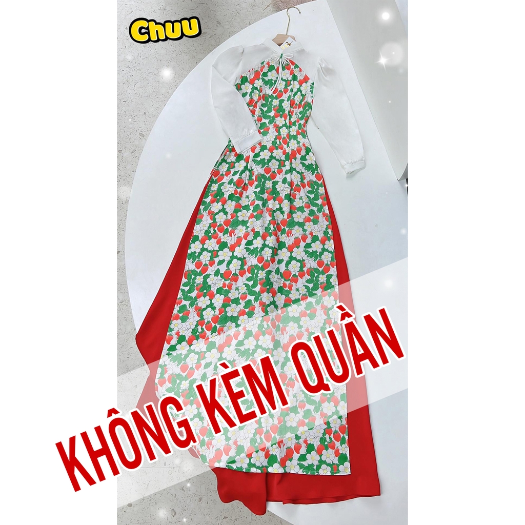 Áo Dài Chuồn Chuồn Xòe Cánh AD1351