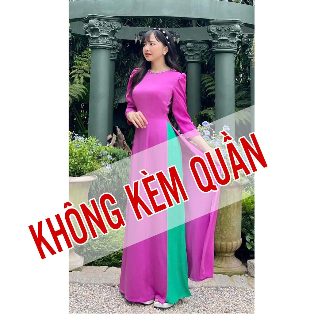 Áo Dài TL Cổ Tròn Ngọc AD8022