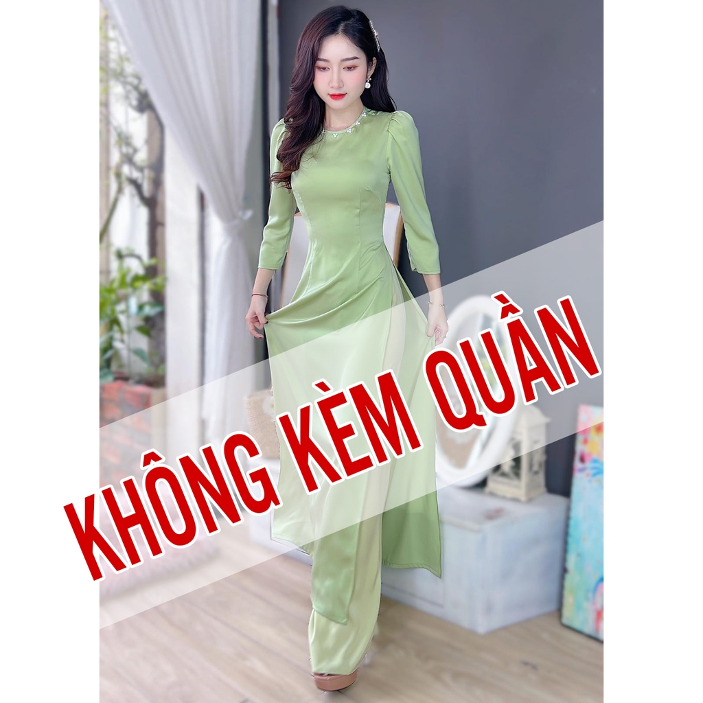 Áo Dài TL Cổ Tròn Ngọc AD8022