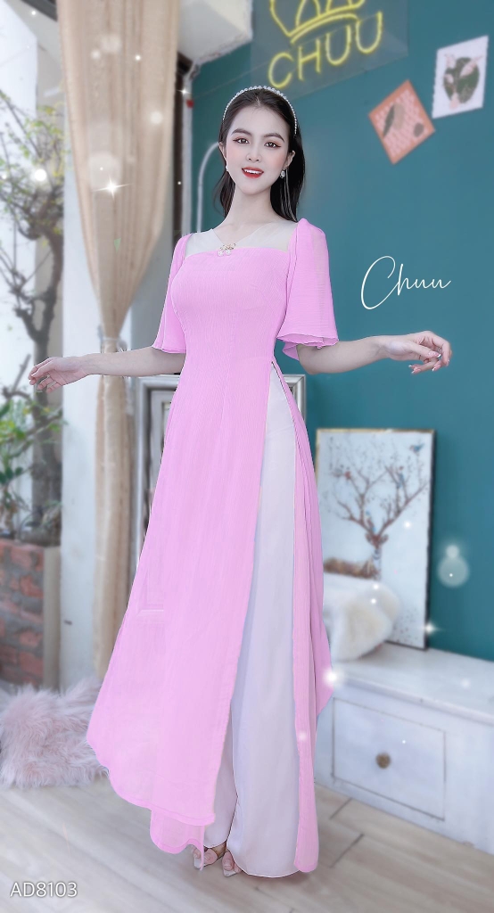 Áo Dài 4T Tơ IC Bling AD8103 (áo lẻ)