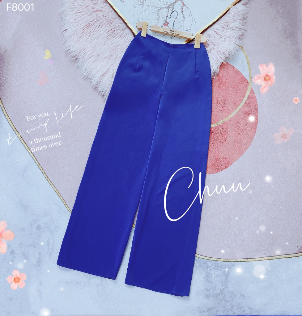 Quần Áo Dài Lụa Ý Có Lưng Chun F8001