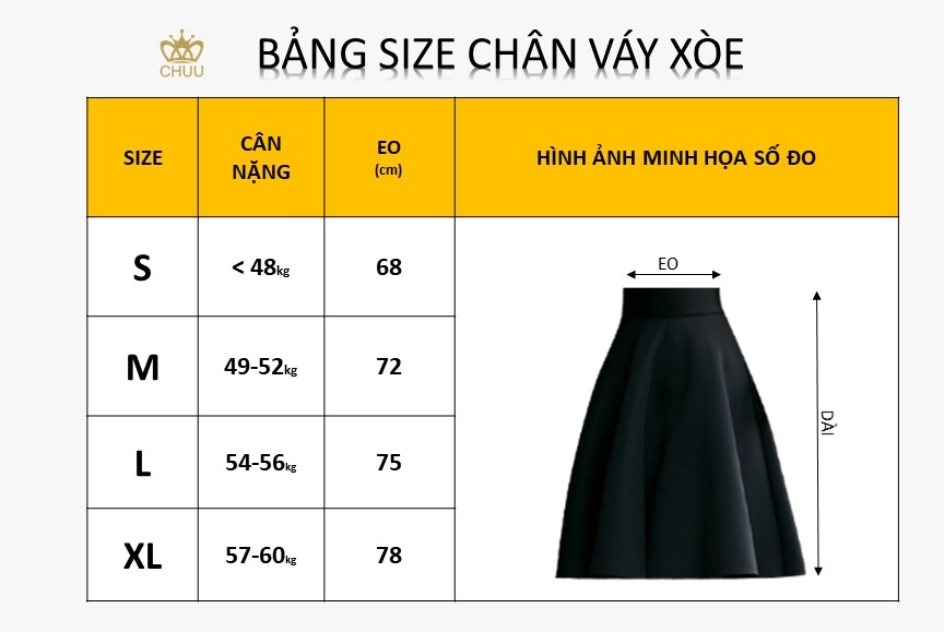 Chân Váy Đuôi Cá Viền Khóa CV1051