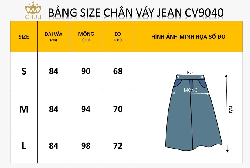 CV Jean Siêu Dài - 84cm CV9040