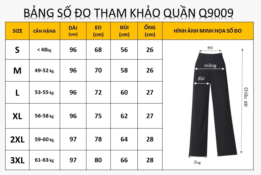 Quần Suông Xếp Đai Nhọn Q9009