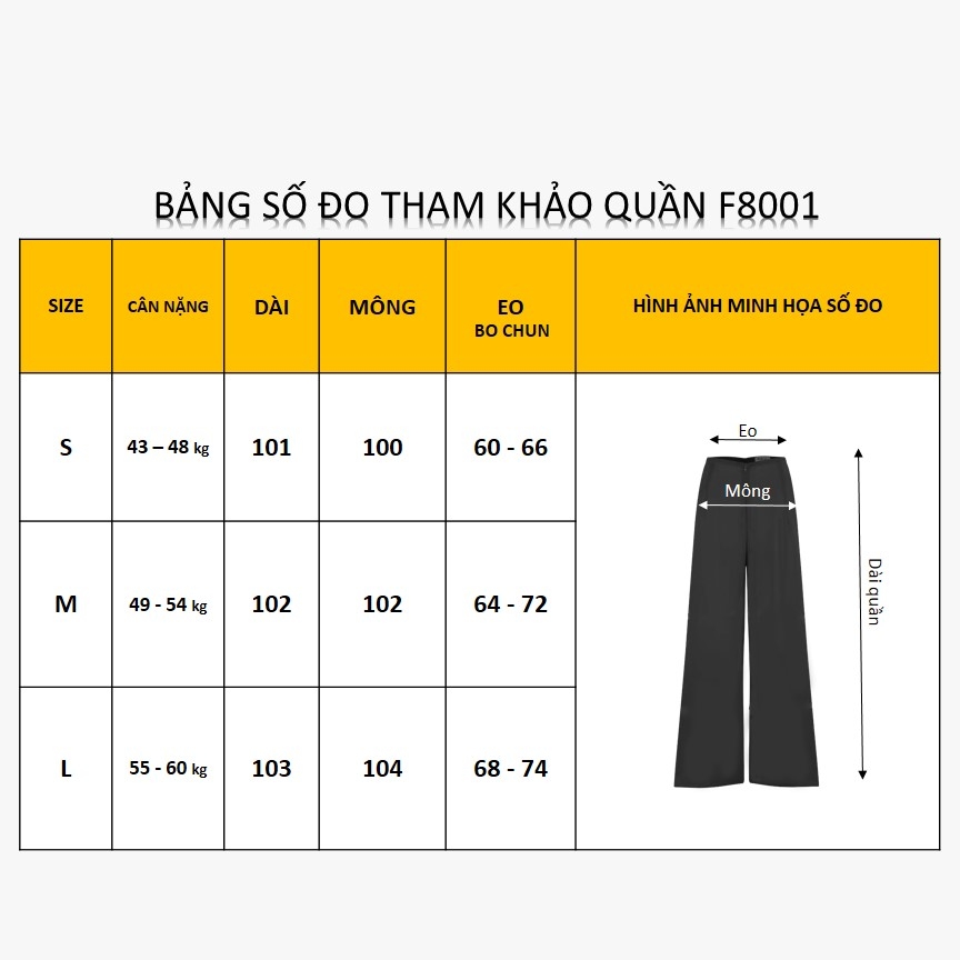 Quần Áo Dài Lụa Ý Có Lưng Chun F8001
