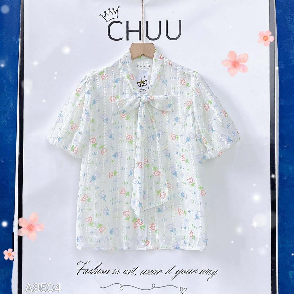 Áo Sơ Mi Thêu Lông Vũ A9504