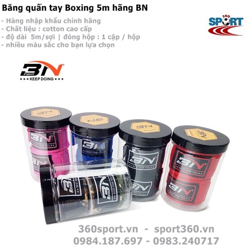 Băng quấn tay Boxing 5m hãng BN