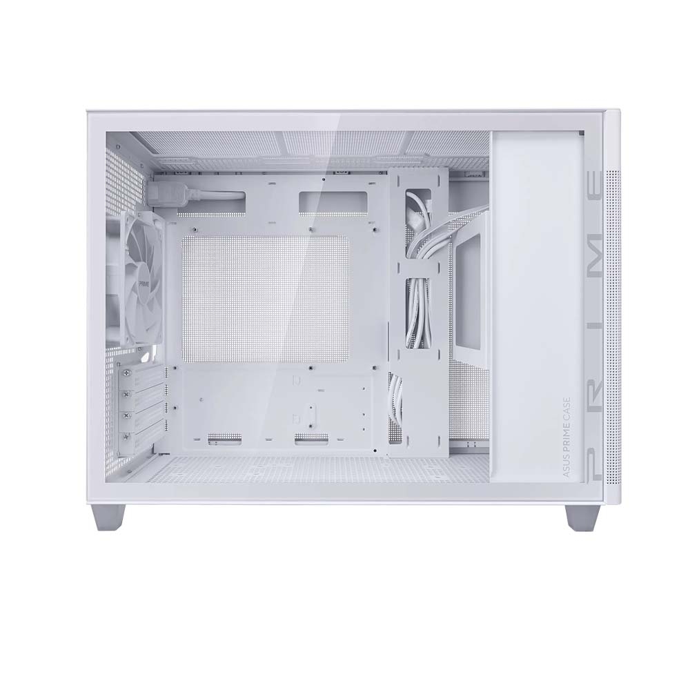 Case máy tính MicroATX Asus Prime AP201 Tempered Glass White