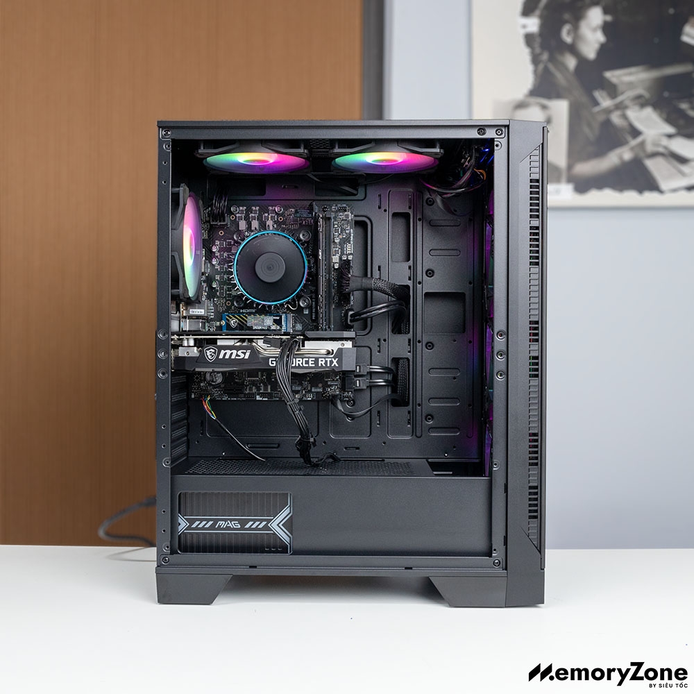 PC GAMING MSI i3-1650 ( i3-14100F, GTX 1650 OC 4G, Ram 16GB, SSD 500GB, 650W, Win 11 )