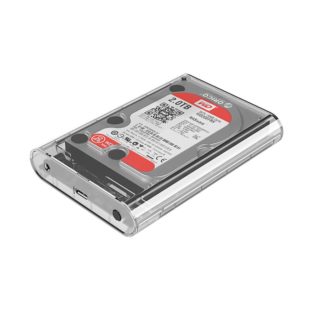 Box ổ cứng 3.5 inch 5Gbps Orico Transparent 3139U3-CR