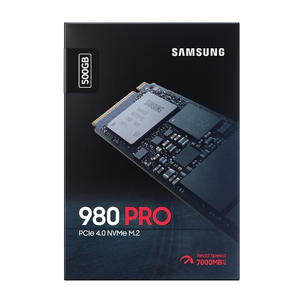 SSD Samsung 980 Pro 500GB PCIe Gen 4.0 x4 NVMe V-NAND M.2 2280 MZ-V8P500BW