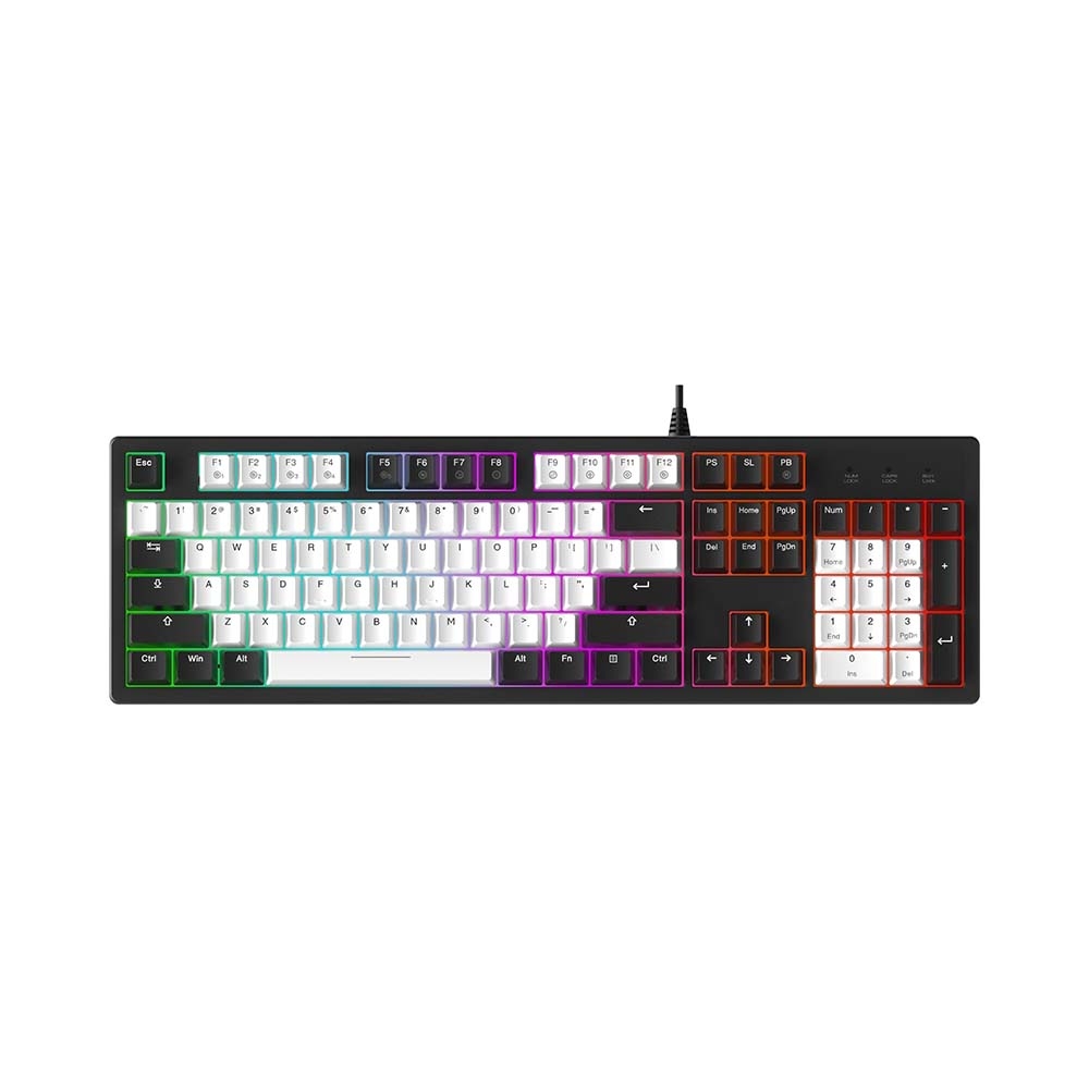 Bàn phím cơ Dareu EK104 Multi LED White x Black (Dareu Sw)