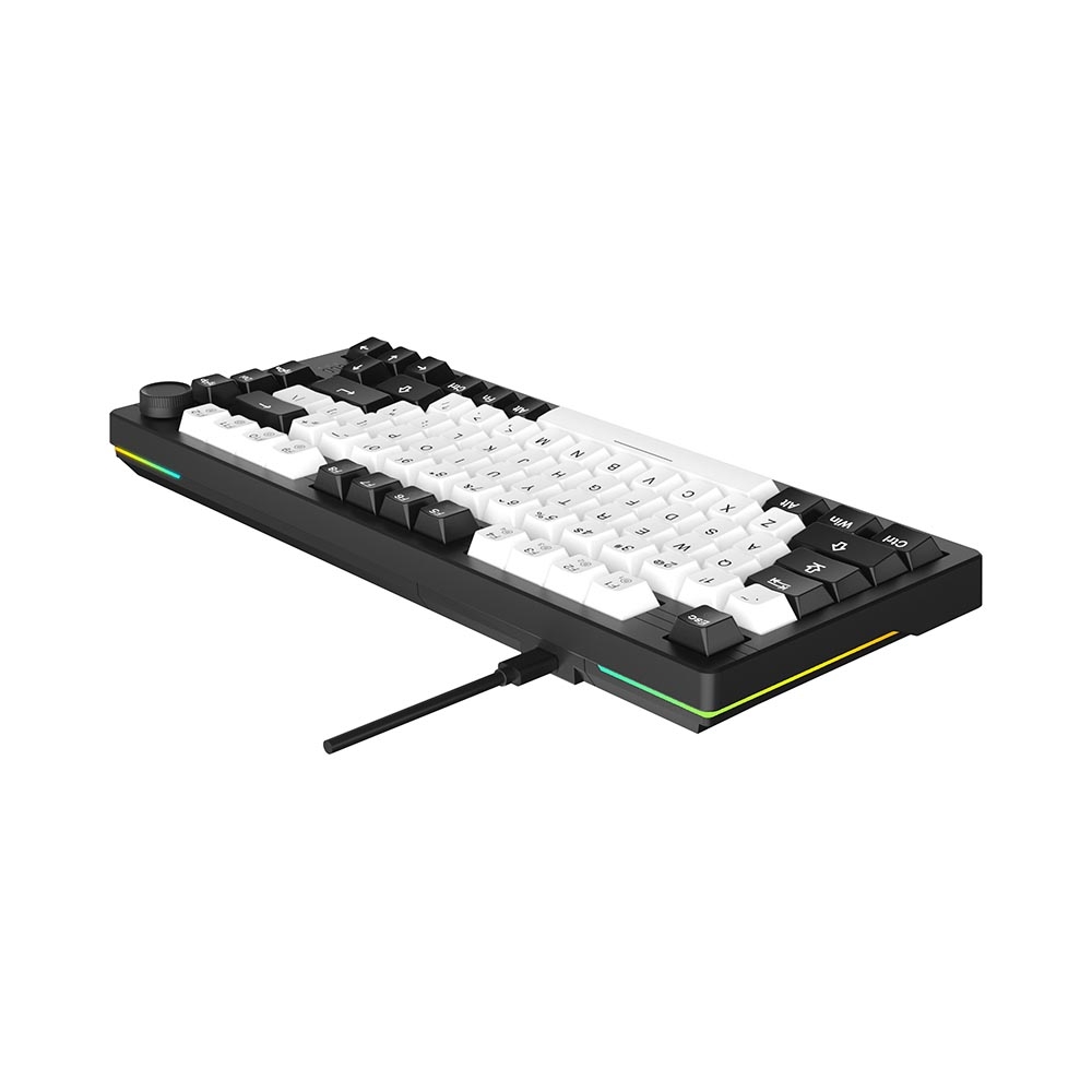 Bàn phím cơ Dareu EK75 White Black PBT Multi Led (Dareu Sw)