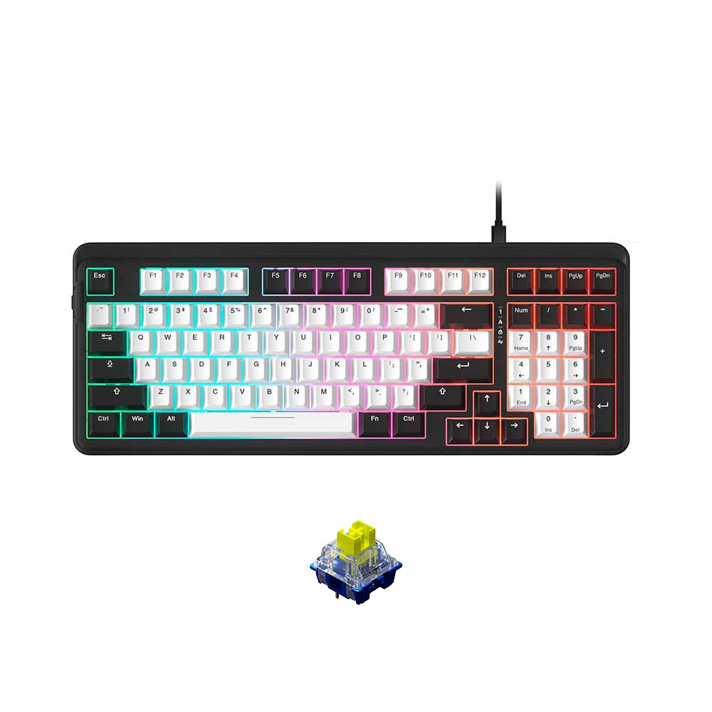 Bàn phím cơ Dareu EK98 Multi LED White x Black (Dareu Sw)