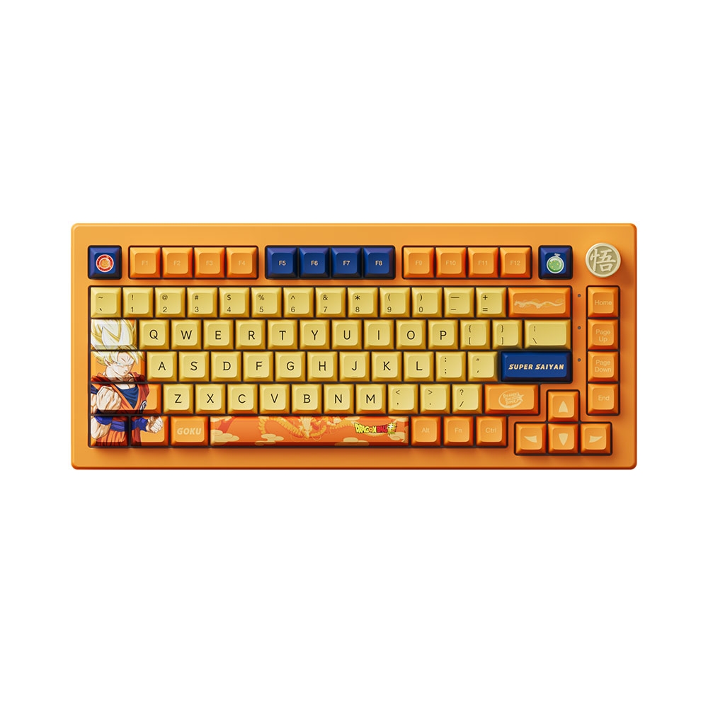 Bàn phím cơ không dây AKKO 5075B Plus Dragon Ball Super Goku RGB Hotswap (Akko CS Sw Crystal)
