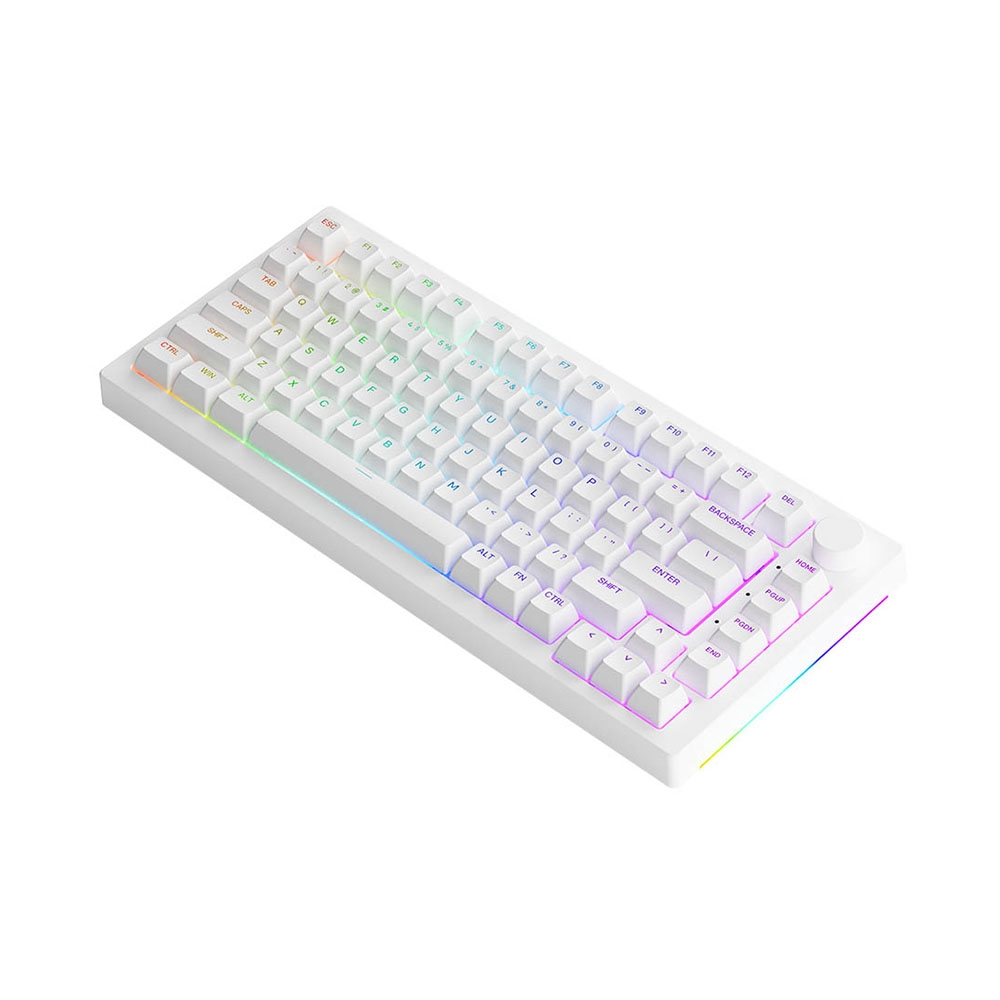 Bàn phím cơ không dây AKKO 5075B Plus White RGB (AKKO Sw V3 Pro)