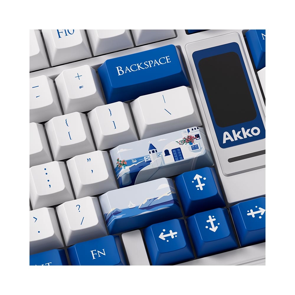 Bàn phím cơ không dây AKKO 5098B Santorini LCD Screen RGB Hotswap (AKKO Sw)