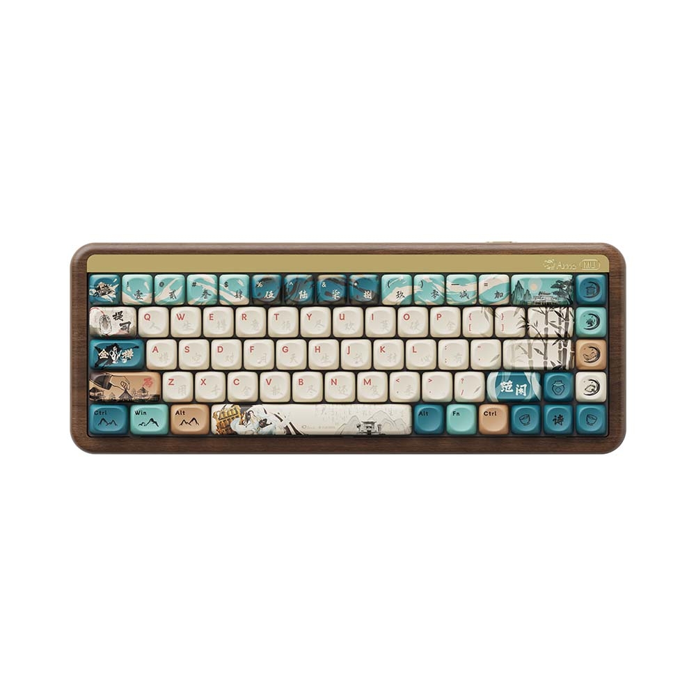 Bàn phím cơ không dây AKKO MU01 Walnut Wooden Case RGB Hotswap (AKKO Sw)