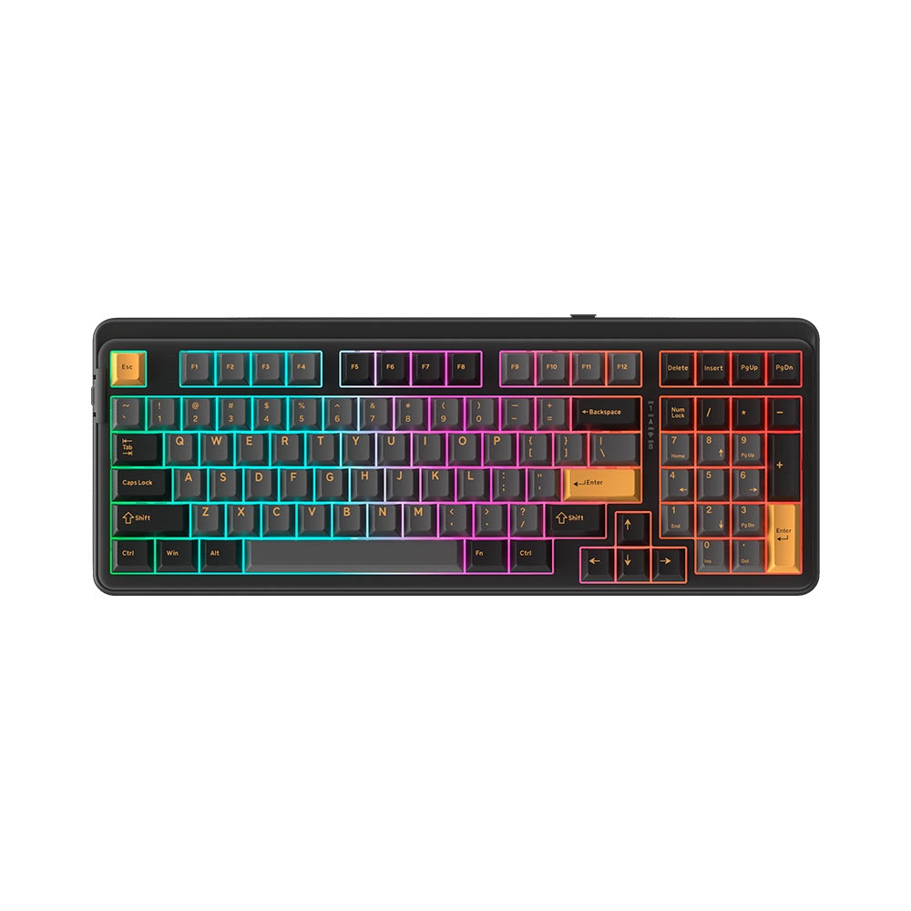 Bàn phím cơ không dây Dareu EK98 Pro Triple Mode Black Golden (Dareu Sw)