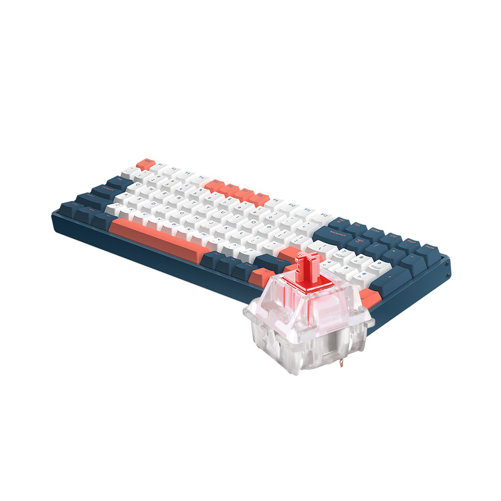 Bàn phím cơ không dây IQUNIX F96 Coral Sea RGB Cherry Switch