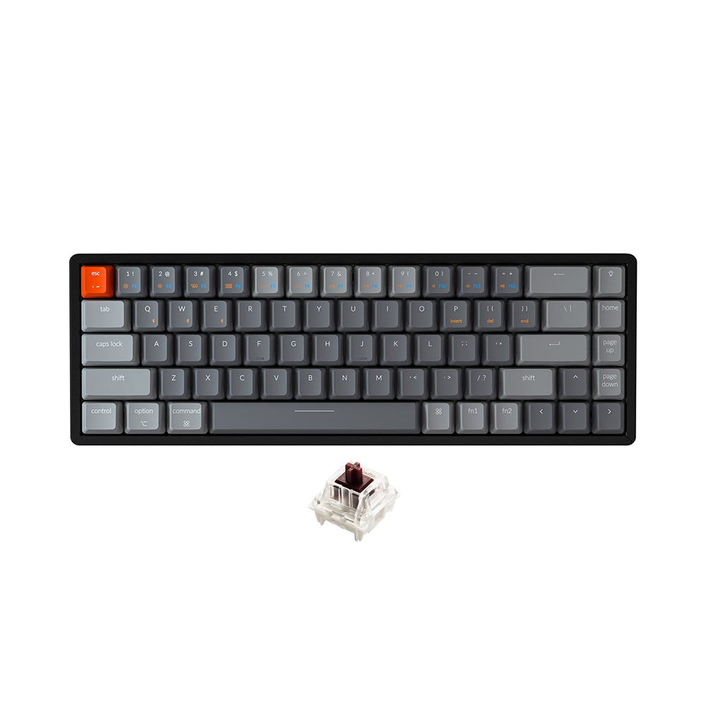 Bàn phím cơ không dây Keychron K6 Aluminum Led RGB Gateron Switch Red / Blue / Brown