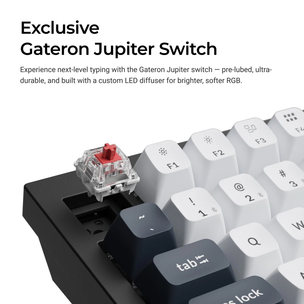 Bàn phím cơ không dây Keychron Q1 Max RGB Hotswap (Gateron Sw)