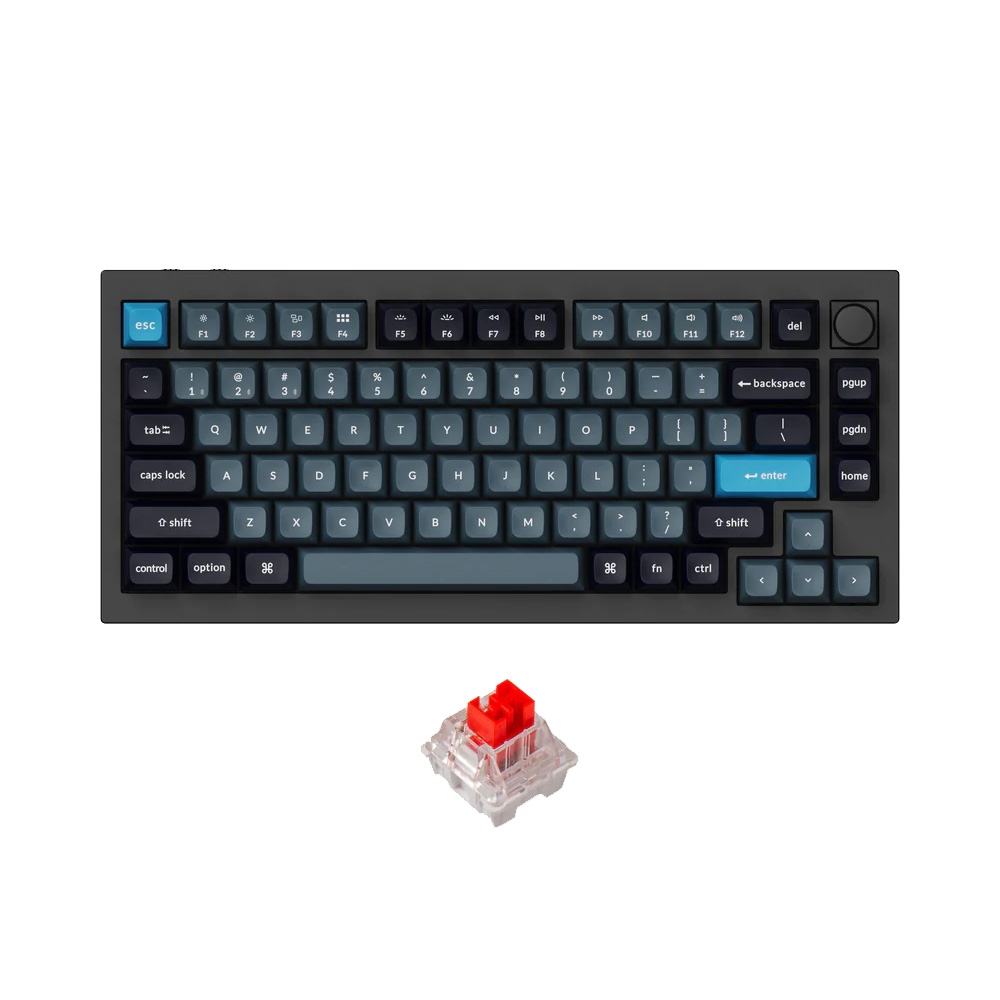 Bàn phím cơ không dây Keychron Q1 Pro Carbon Black RGB Knob Hotswap (Keychron K Pro Sw)