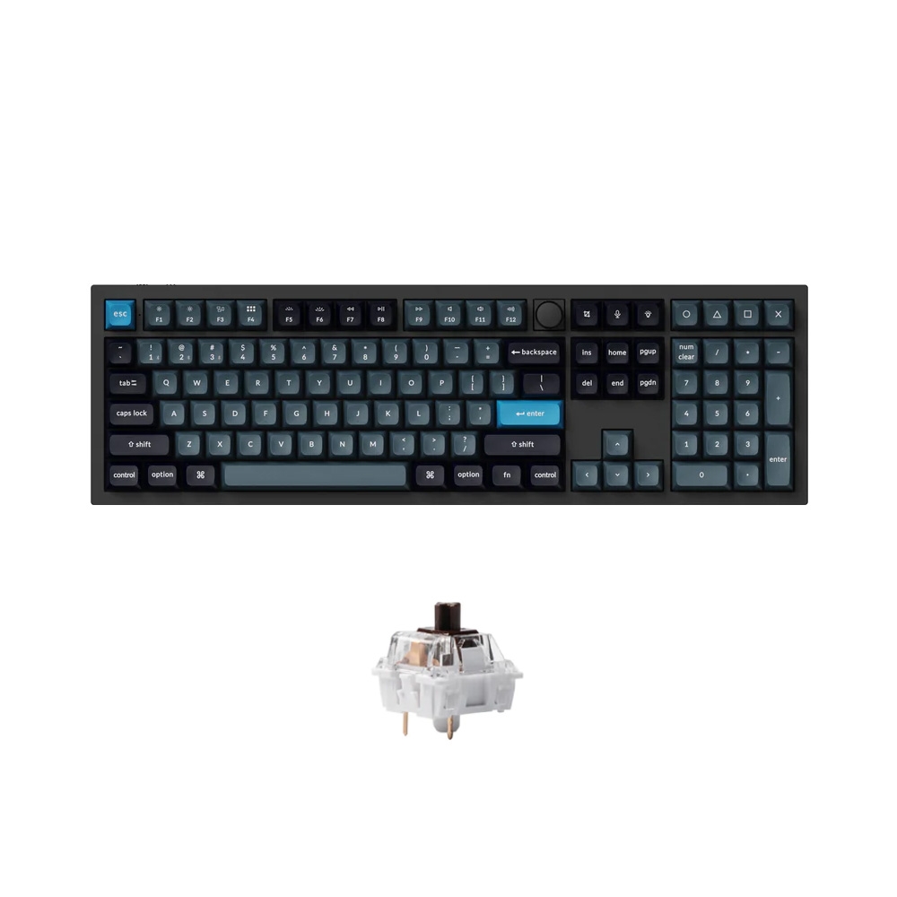 Bàn phím cơ không dây Keychron Q6 Pro Carbon Black RGB Knob Hotswap (Keychron K Pro Sw)