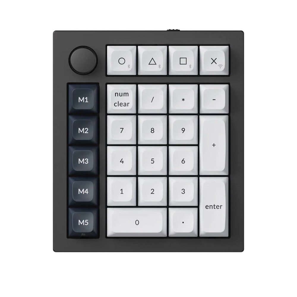 Bàn phím cơ không dây Numpad Keychron Q0 Max Carbon Black RGB Knob Hotswap (Gateron Sw)